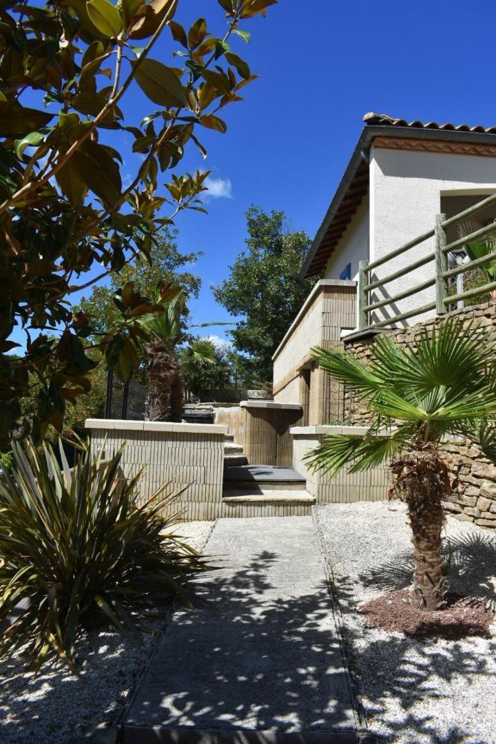 Chambre Au Calme Avec Spa Privatif Gratuit Sud Aveyron Les Palmiers Des Causses Saint-Rome-de-Tarn Exterior foto
